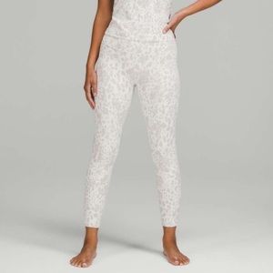 Women’s Lululemon Align Cheetah Camo Antique White High-Rise Pant 25” - Size 4